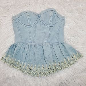 offers are welcomed  Peplum Bustier Top